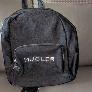 Mugler Sleek Black Backpack